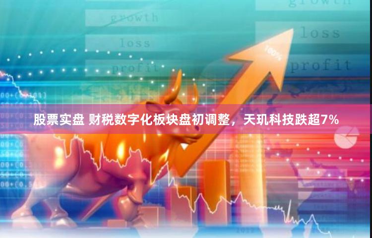 股票实盘 财税数字化板块盘初调整，天玑科技跌超7%